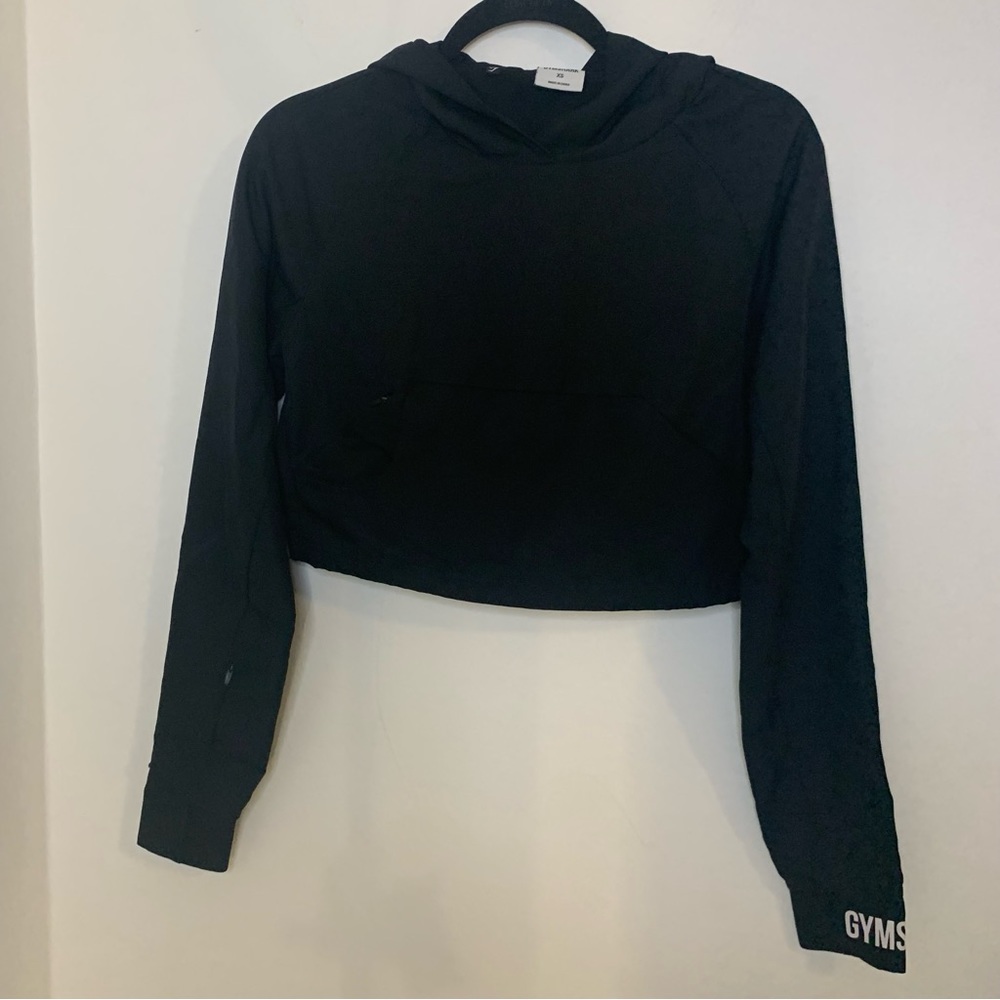 Gymshark cropped long sleeve windbreaker hoodie